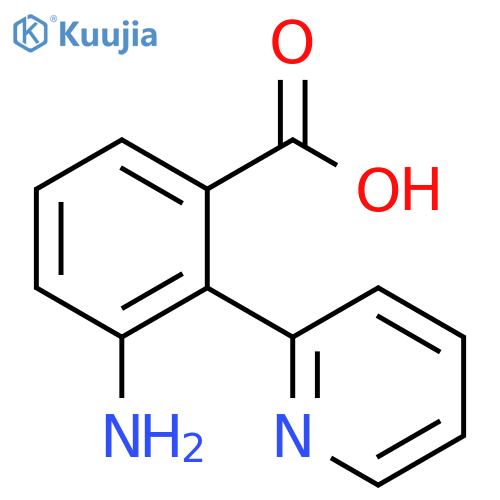 3-amino-2-(pyridin-2-yl)benzoic acid structure