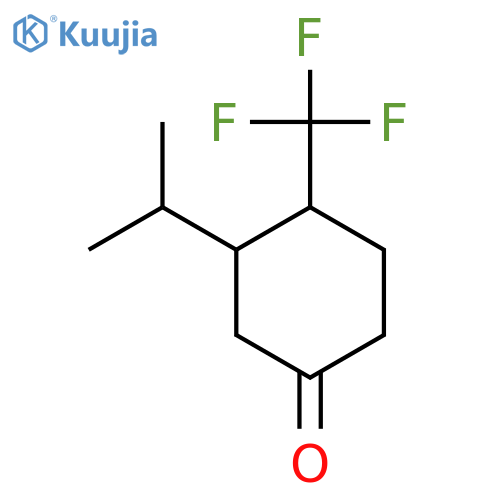 3-(Propan-2-yl)-4-(trifluoromethyl)cyclohexan-1-one structure