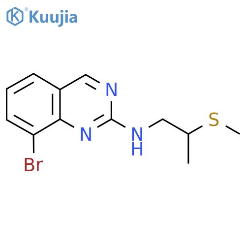 8-bromo-N-[2-(methylsulfanyl)propyl]quinazolin-2-amine structure