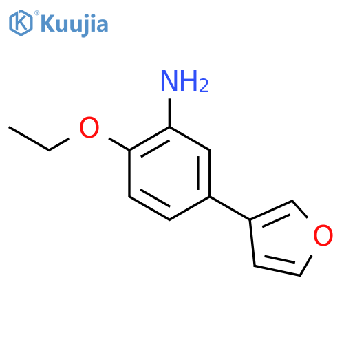 2-ethoxy-5-(furan-3-yl)aniline structure