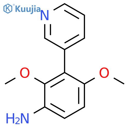 2,4-Dimethoxy-3-(pyridin-3-yl)aniline structure