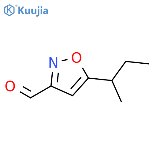 5-(Butan-2-yl)-1,2-oxazole-3-carbaldehyde structure