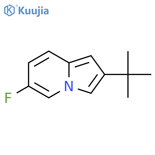 2-Tert-butyl-6-fluoroindolizine structure