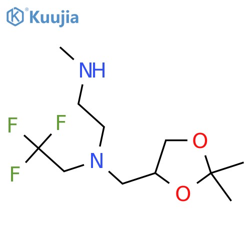 (2,2-dimethyl-1,3-dioxolan-4-yl)methyl2-(methylamino)ethyl(2,2,2-trifluoroethyl)amine structure