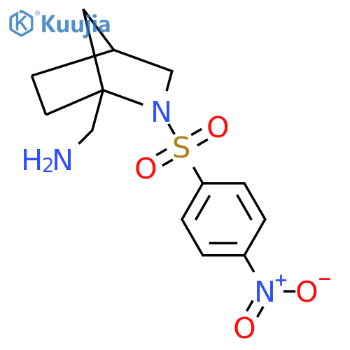 1-[2-(4-Nitrobenzenesulfonyl)-2-azabicyclo[2.2.1]heptan-1-yl]methanamine structure