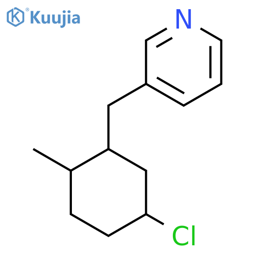 3-[(5-Chloro-2-methylcyclohexyl)methyl]pyridine structure