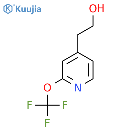 2-2-(trifluoromethoxy)pyridin-4-ylethan-1-ol structure