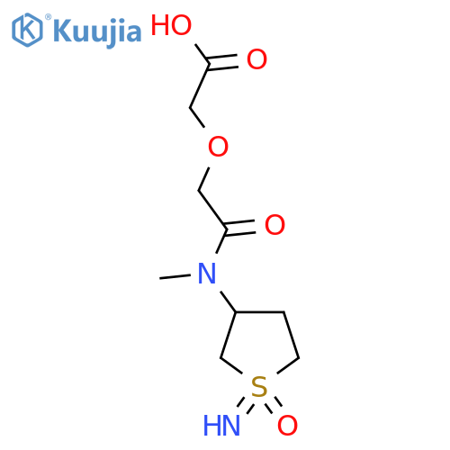 2-{[(1-Imino-1-oxo-1lambda6-thiolan-3-yl)(methyl)carbamoyl]methoxy}acetic acid structure