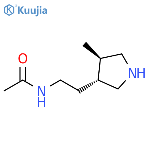 Acetamide, N-[2-[(3R,4R)-4-methyl-3-pyrrolidinyl]ethyl]-, rel- structure