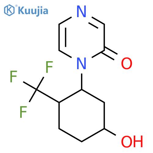 1-[5-Hydroxy-2-(trifluoromethyl)cyclohexyl]-1,2-dihydropyrazin-2-one structure