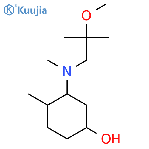 3-[(2-Methoxy-2-methylpropyl)(methyl)amino]-4-methylcyclohexan-1-ol structure