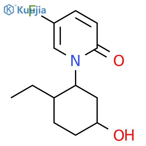 1-(2-Ethyl-5-hydroxycyclohexyl)-5-fluoro-1,2-dihydropyridin-2-one structure