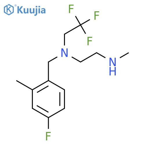 (4-fluoro-2-methylphenyl)methyl2-(methylamino)ethyl(2,2,2-trifluoroethyl)amine structure