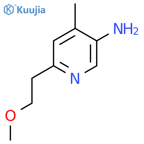 6-(2-Methoxyethyl)-4-methylpyridin-3-amine structure
