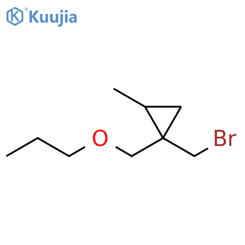 Cyclopropane, 1-(bromomethyl)-2-methyl-1-(propoxymethyl)- structure