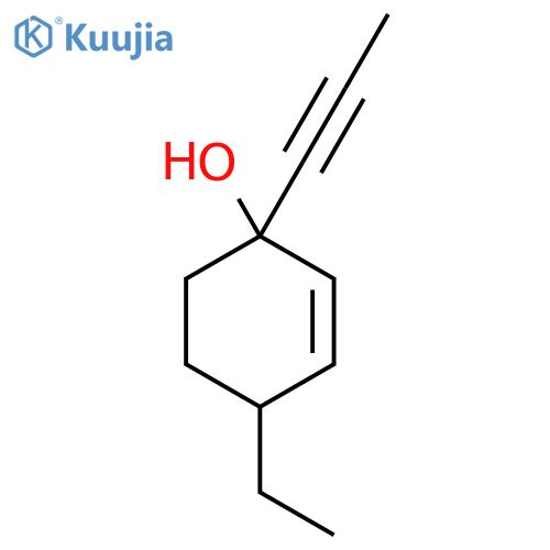 4-Ethyl-1-(prop-1-yn-1-yl)cyclohex-2-en-1-ol structure