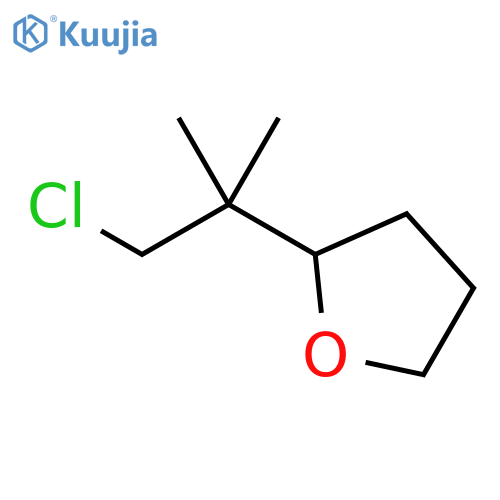 Furan, 2-(2-chloro-1,1-dimethylethyl)tetrahydro- structure