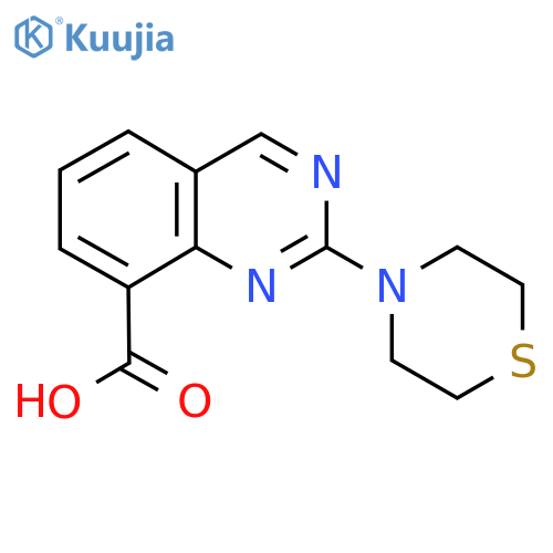 2-(Thiomorpholin-4-yl)quinazoline-8-carboxylic acid structure