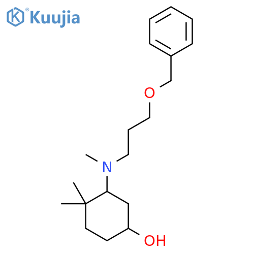3-{[3-(Benzyloxy)propyl](methyl)amino}-4,4-dimethylcyclohexan-1-ol structure