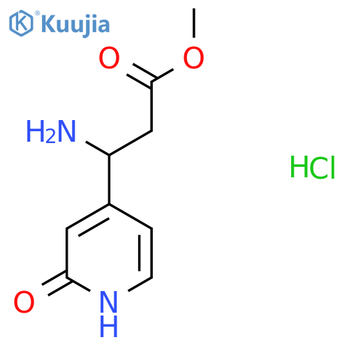 Methyl 3-amino-3-(2-hydroxypyridin-4-yl)propanoate hydrochloride structure