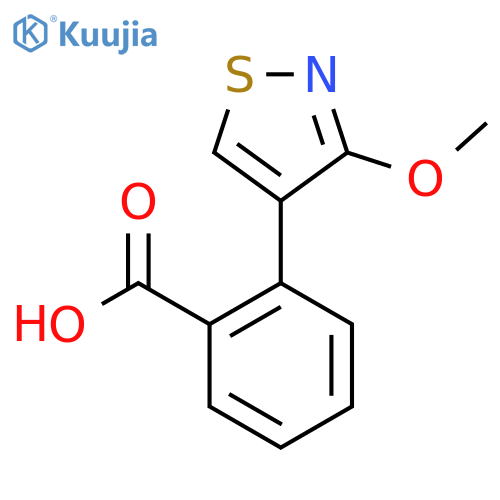 2-(3-Methoxy-1,2-thiazol-4-yl)benzoic acid structure