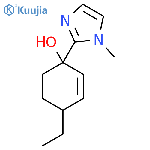 4-ethyl-1-(1-methyl-1H-imidazol-2-yl)cyclohex-2-en-1-ol structure