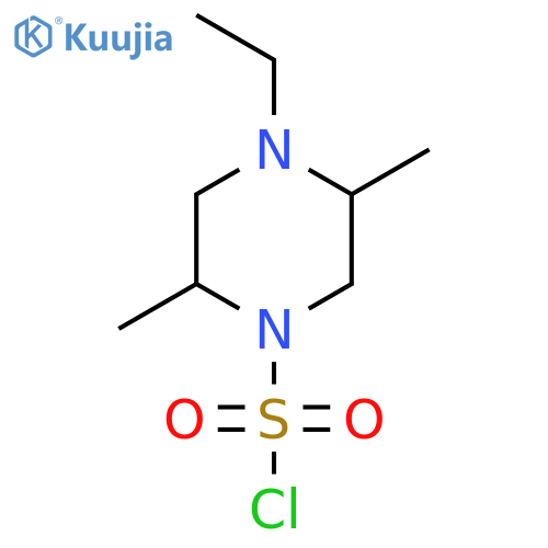 4-Ethyl-2,5-dimethylpiperazine-1-sulfonyl chloride structure