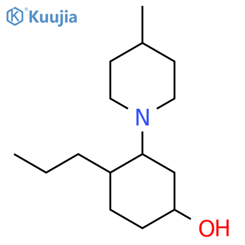 3-(4-Methylpiperidin-1-yl)-4-propylcyclohexan-1-ol structure