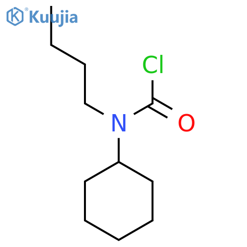 N-butyl-N-cyclohexylcarbamoyl chloride structure