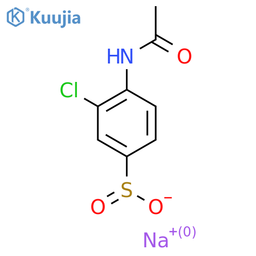 Sodium 4-acetamido-3-chlorobenzenesulfinate structure