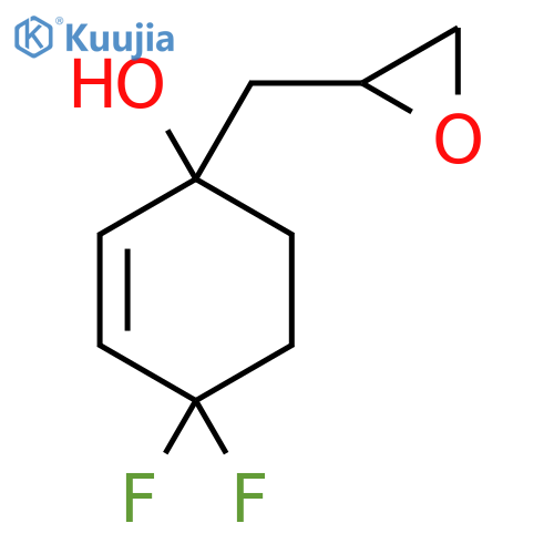 4,4-Difluoro-1-[(oxiran-2-yl)methyl]cyclohex-2-en-1-ol structure