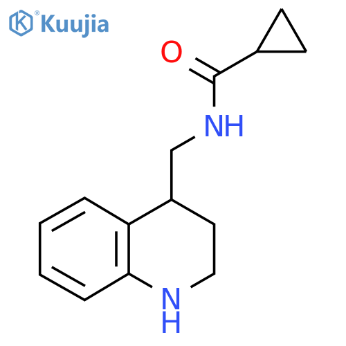 N-[(1,2,3,4-tetrahydroquinolin-4-yl)methyl]cyclopropanecarboxamide structure