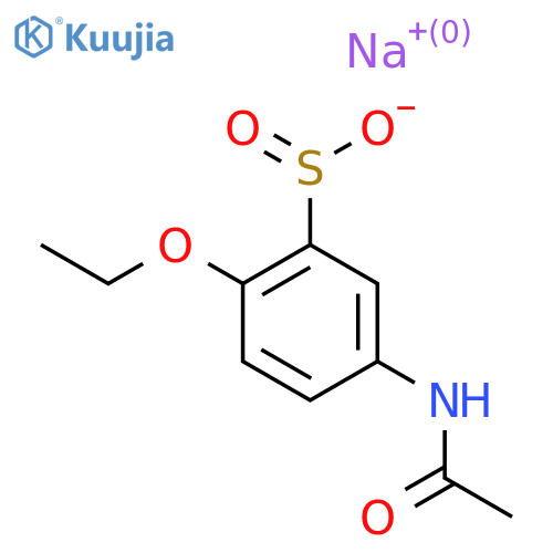 Sodium 5-acetamido-2-ethoxybenzene-1-sulfinate structure