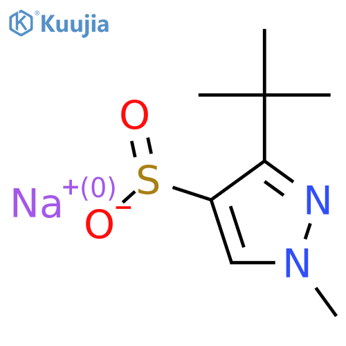 sodium 3-tert-butyl-1-methyl-1H-pyrazole-4-sulfinate structure