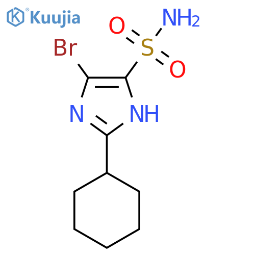 4-bromo-2-cyclohexyl-1H-imidazole-5-sulfonamide structure
