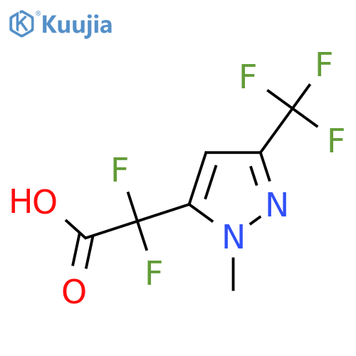 2,2-difluoro-2-1-methyl-3-(trifluoromethyl)-1H-pyrazol-5-ylacetic acid structure
