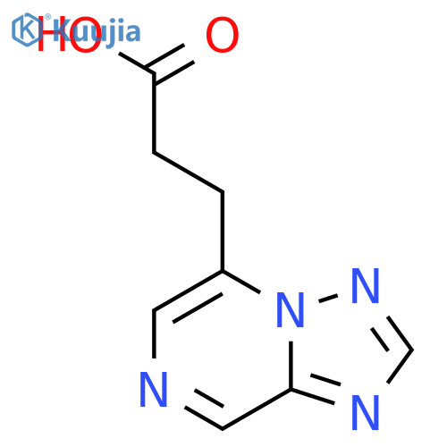 3-{1,2,4triazolo1,5-apyrazin-5-yl}propanoic acid structure