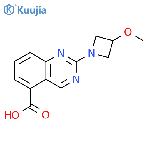 2-(3-methoxyazetidin-1-yl)quinazoline-5-carboxylic acid structure