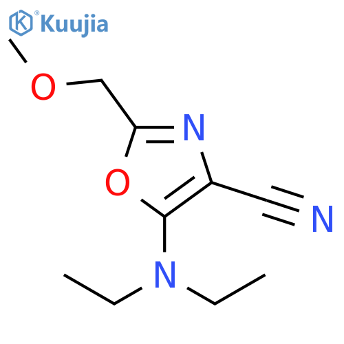 4-Oxazolecarbonitrile, 5-(diethylamino)-2-(methoxymethyl)- structure