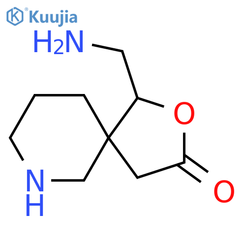 2-Oxa-7-azaspiro[4.5]decan-3-one, 1-(aminomethyl)- structure