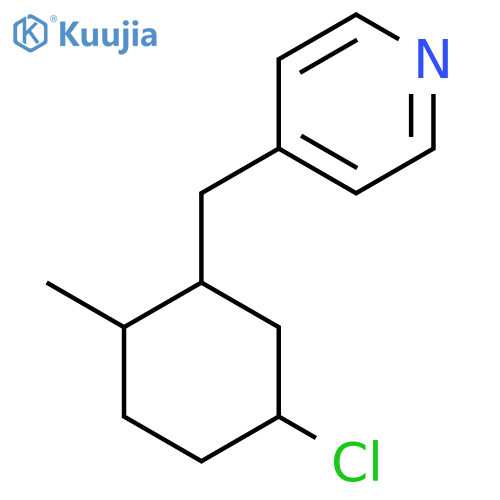 4-[(5-Chloro-2-methylcyclohexyl)methyl]pyridine structure