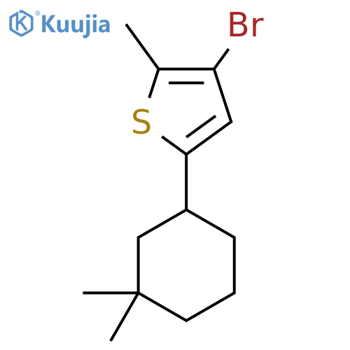 3-Bromo-5-(3,3-dimethylcyclohexyl)-2-methylthiophene structure
