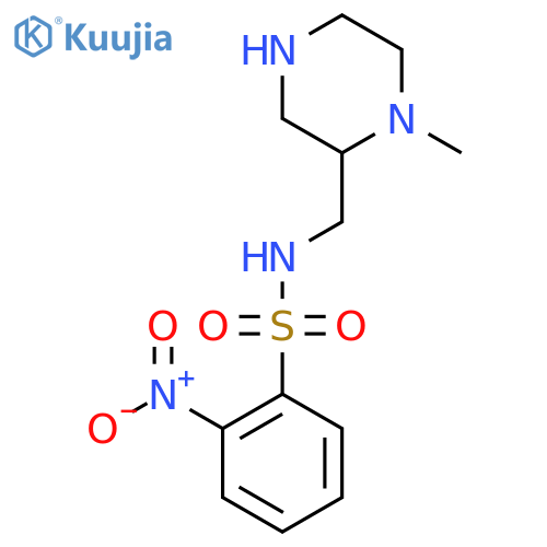 N-[(1-methylpiperazin-2-yl)methyl]-2-nitrobenzene-1-sulfonamide structure