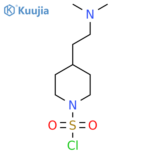 4-[2-(Dimethylamino)ethyl]piperidine-1-sulfonyl chloride structure