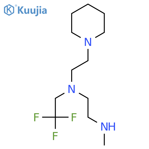 2-(methylamino)ethyl2-(piperidin-1-yl)ethyl(2,2,2-trifluoroethyl)amine structure