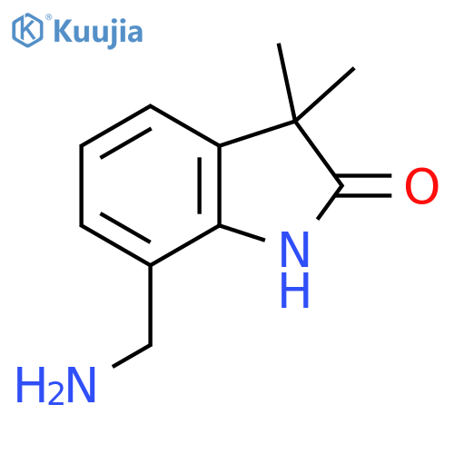 2H-Indol-2-one, 7-(aminomethyl)-1,3-dihydro-3,3-dimethyl- structure