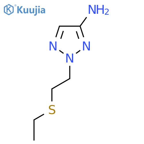 2-[2-(ethylsulfanyl)ethyl]-2H-1,2,3-triazol-4-amine structure