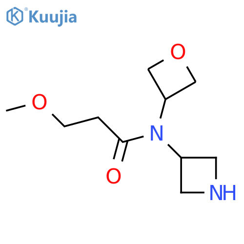 N-(azetidin-3-yl)-3-methoxy-N-(oxetan-3-yl)propanamide structure