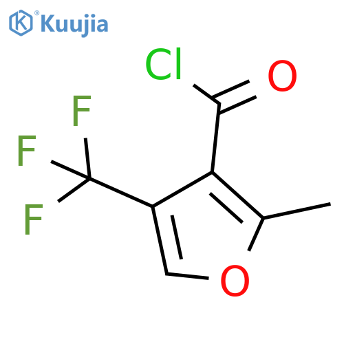 2-methyl-4-(trifluoromethyl)furan-3-carbonyl chloride structure