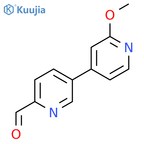 5-(2-Methoxypyridin-4-yl)pyridine-2-carbaldehyde structure
